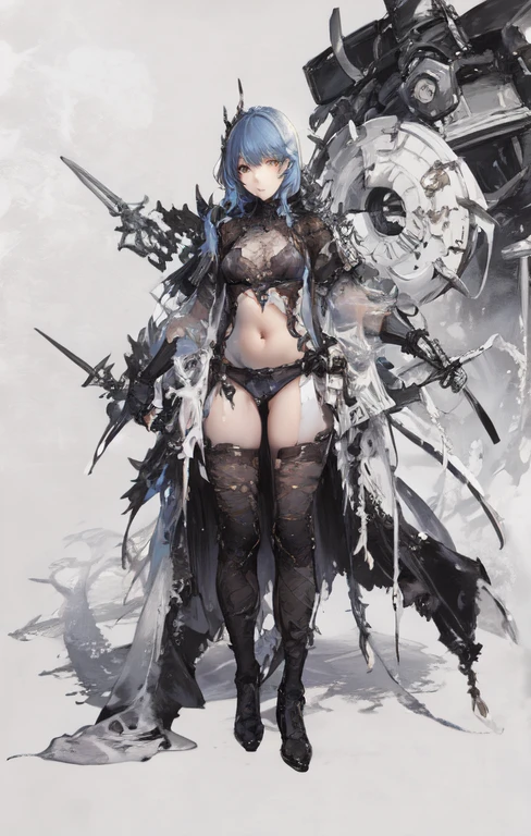 ((best quality)), ((masterpiece)), (detailed), perfect face ((best quality)), ((masterpiece)), (detailed), blank white background, plain background, white background, Bloodborne inspired,  occult aesthetic, occult, detailed and intricate steampunk and detailed gothic, (zentangle, mandala, tangle, entangle),  NSFW, torn clothing, Very dramatic and cinematic lighting, cosmic horror, grim-dark, side-lighting, perfect face, a beautiful goddess adorned and enshrined in armour, Bloodborne inspired , occult aesthetic , occult , detailed and intricate steampunk and detailed gothic , wielding a sword and holding a shield, NSFW, beautiful small breasts, small breasts, full body, whole body, body, plain background, white background, blank background, no background, white background NSFW, full body, whole body, head-to-toe