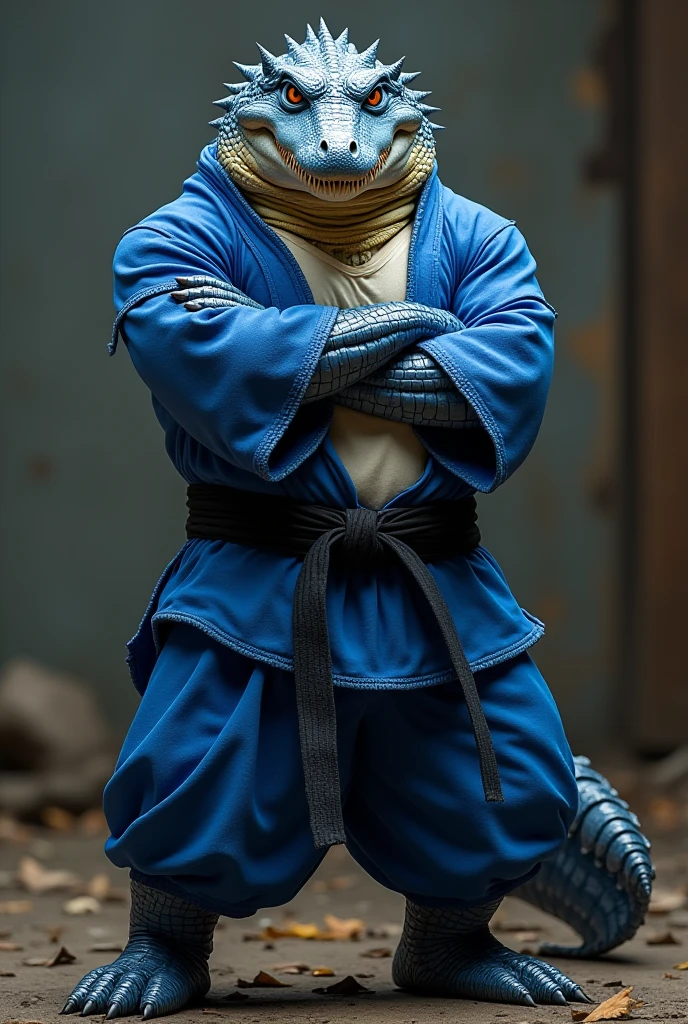 1boy, solo, ninjahattori boy, detail, ninja, blue costume, sandals, red belt, <lora:ARWNinjaHattori:1>