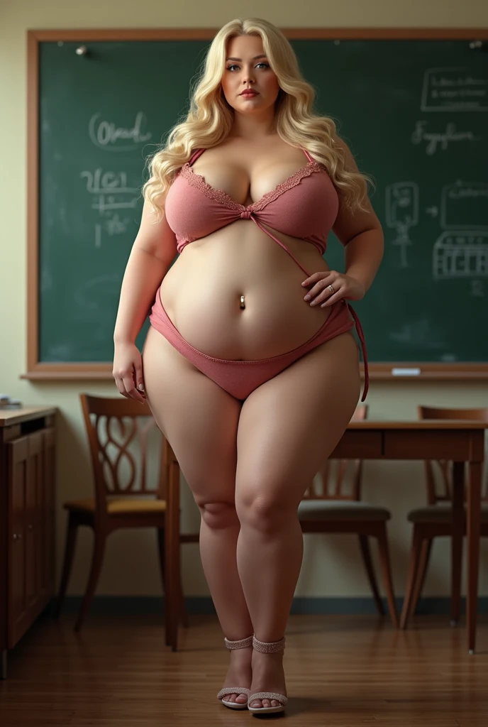 A very fat teacher