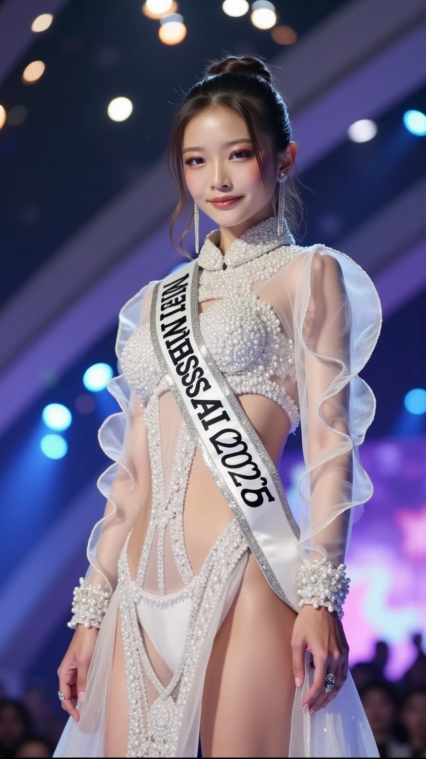 Miss Universo contestant is seen on stage during the pageant at the pageant ballroom on november 29, 2013 in las, Miss Universo, inspirado en Zhang Shuqi, rendering of beauty pageant, 2 4 year old female model, reina del mar mu yanling, inspirado en Zhou Wenjing, tomado en 2 0 2 0, inspirado en helen huang