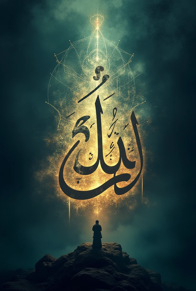 create an image with the Arabic phrase “لا حول ولا قوة الا بالله” included.