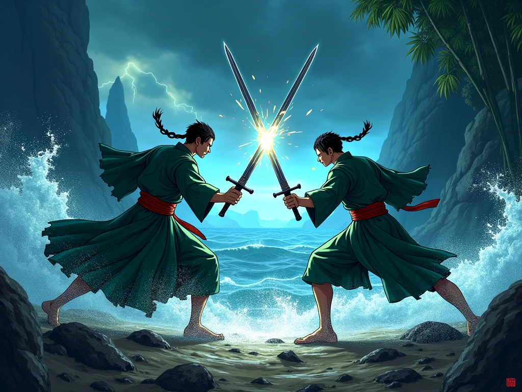 Zoro and Sanji of the Cave