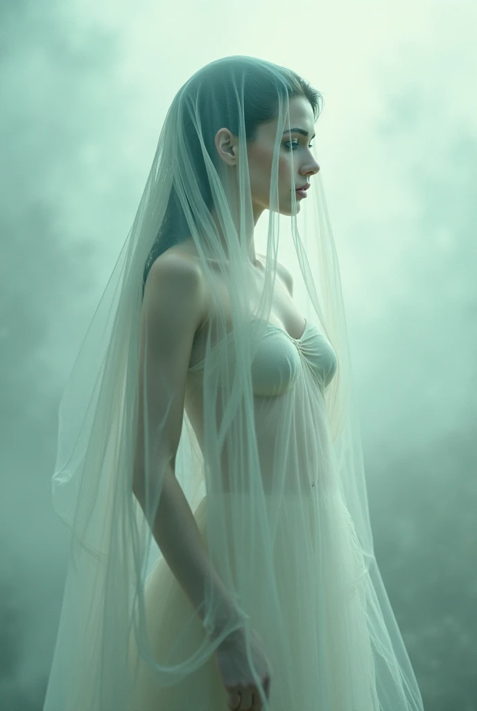 There is a woman who is very beautiful and wearing and is wrapped on her body from all sides and has a rose in her hand
