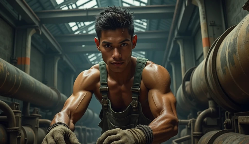 Change background cyberpunk handsame boy, realistic face, hulk body ,8k, ultra realistic