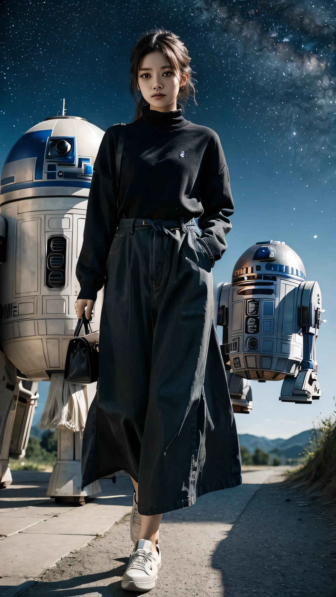  highdefinition images ,Mechanical Background, Colorful color scheme, Colorful planet 、 There's no one here、 Looking for Luke 、R2-D2 is running 、I can see the stars。