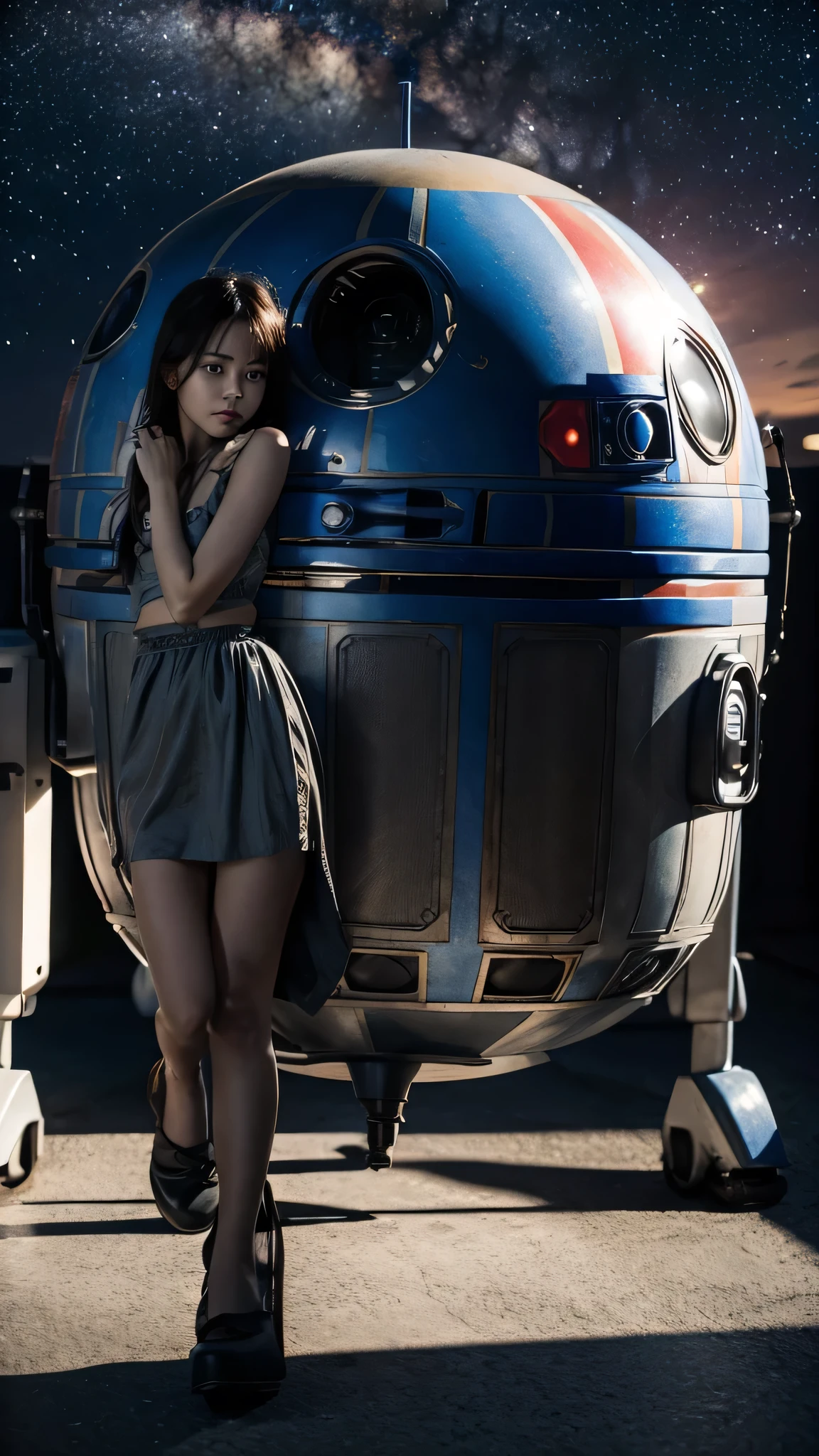highdefinition images ,Mechanical Background, Colorful color scheme, Colorful planet 、 There's no one here、 Looking for Luke 、R2-D2 is running 、I can see the stars。