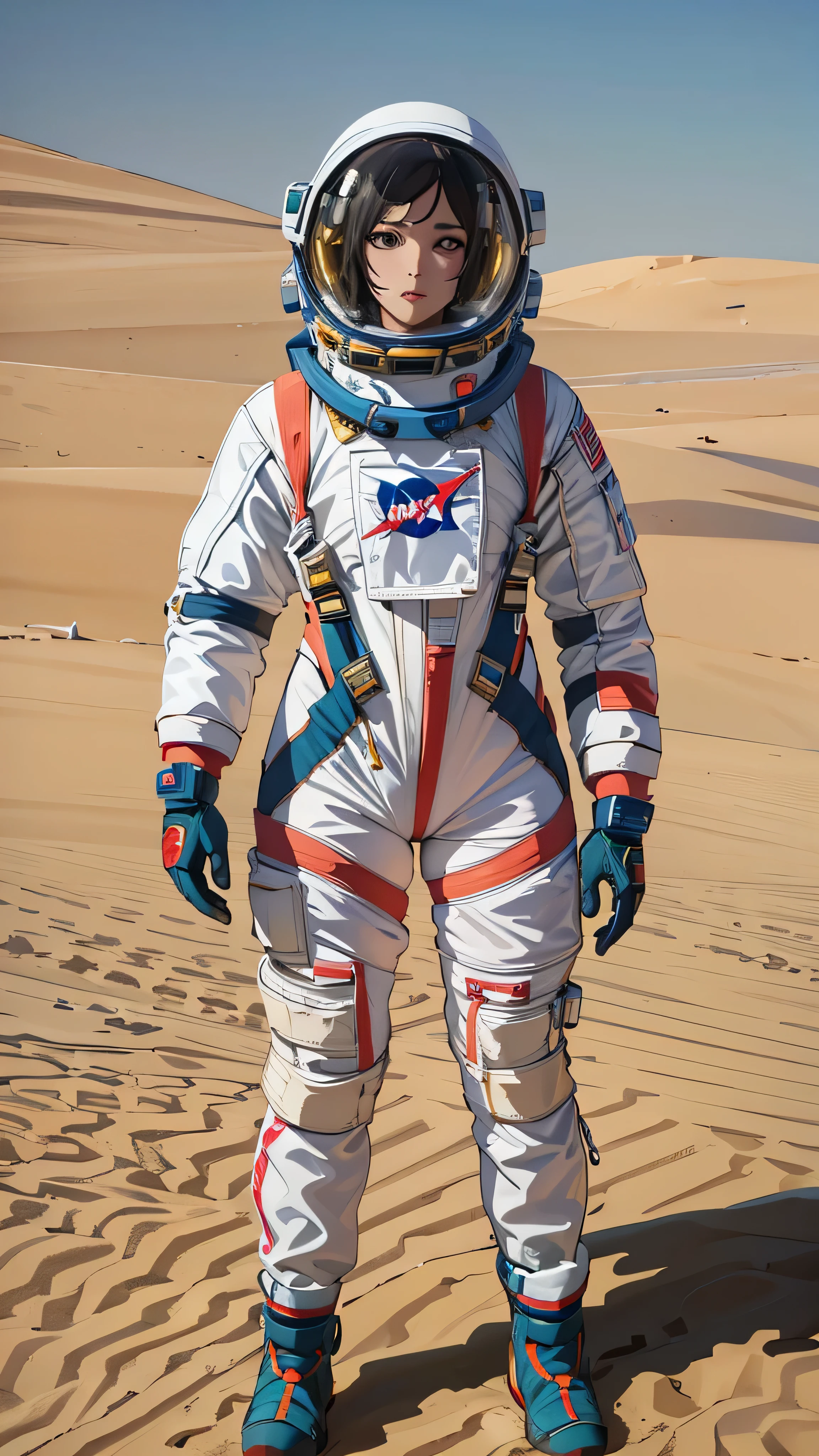 high-definition picture , Full Body High Definition Images of Women in NASA Space Suits、 Images of Women in High Quality Space Suits , Cinematic 4K Face Details , over Dubai , Cockpit Photos , Beauties faster, Awarded at cgsociety, pilot suit, Pictures Taken for the Film