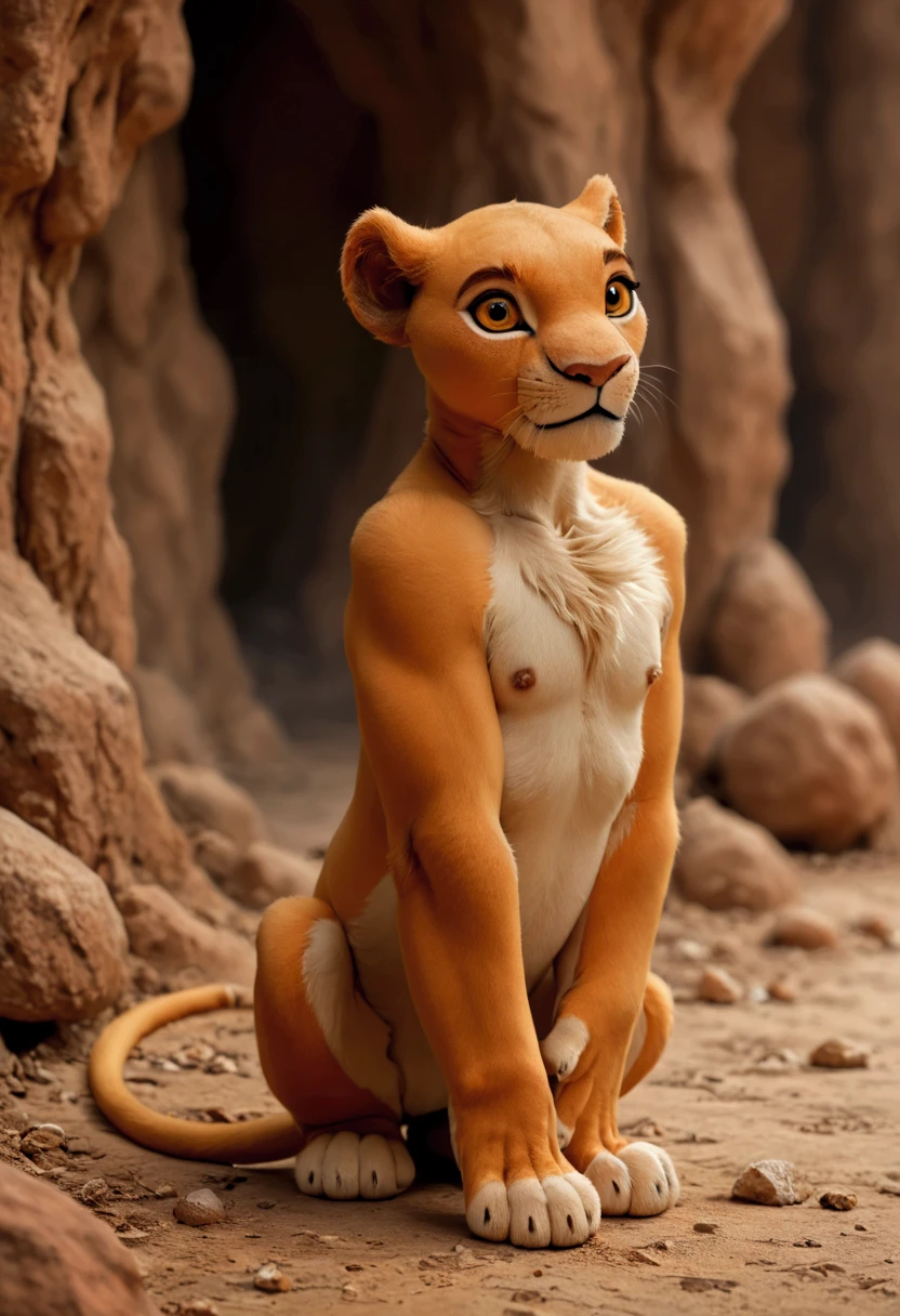 furry loli,furry loli lioness, ultra realistic picture, very realistic, non-humanoid chest,very realistic non-humanoid chest loli furry anthro baby lioness,
very realistic face loli furry anthro baby lioness, very realistic flat tummy loli furry anthro baby lioness,
very realistic ears of loli furry anthro cub lioness, 8k image, very realistic, hyper-realistic painting, very realistic, ultra-realistic art, realistic photo of anthro furry loli lioness, very realistic photo, photorealistic Disney, photorealistic character of furry anthro cub loli lioness,photorealistic character of furry anthro cub loli lioness (work of the Lion King),
 photorealistic anthropomorphic furry cub loli lioness,very hyperrealistic, wool very realistic,(fur),((photorealistic fur)),((full body fur)), hyperrealistic fantasy art, wild scene, wild anthro furry loli cub lioness, wild anthro furry loli cub lioness,right humanoid hands, regular humanoid fingers,bestial hind legs, 
 ((natural pose)) ,(((stands))),((full face )), realistic animal nose furry lolly cub anthro lioness,
hyper-realistic art, really realistic,no mane