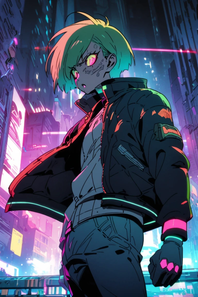 Un jeune garcon chasseur de primes possedant deux colts et les pouvoirs de l oiseau vermillon il chasse mutants zombies et autres sombres hors la loi dans le style cyberpunk manga