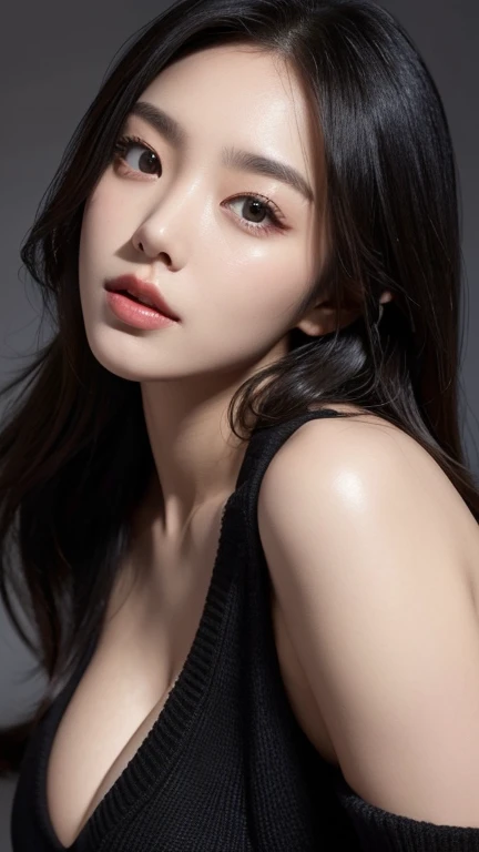 masterpiece、1 beautiful girl、 (reality: 1.4), Japanese、Asian Beauty、so beautiful、Beautiful Skin、thin、(Upper Body)、(超reality的な)、(High resolution)、(8K)、(Very detailed)、(Fine and beautiful eyes)、(Very detailedな)、Big eyes、Brown eyes、Long eyelashes、Detailed face、Gloss Lip,Bright lighting、Professional Lighting、Looking at the camera、Serious expression、Look straight ahead、Long Hair、Brown Hair、Seascape、Nogizaka idol、actress、20-year-old、Big Breasts、Big Breasts、Wet Skin、Blue Latex Suit、Cleavage cutout、Baby Face、Moist and realistic skin texture、Moist lips、Natural Shadows、(Please raise your hand),Browsing Caution,