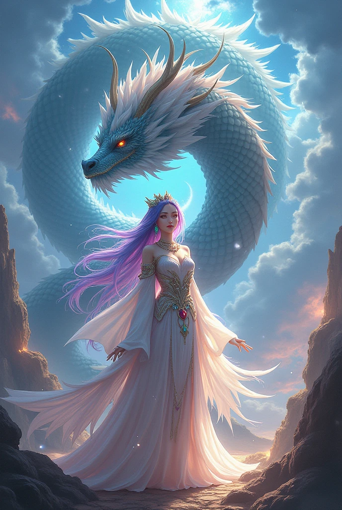 2D girl looking like a dragon