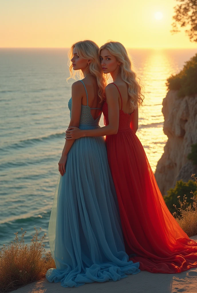Viserra Targaryen played by the actress, Valentina Zenere And Laena Velaryon, They both walked along a pier.
"Fire & Blood"
