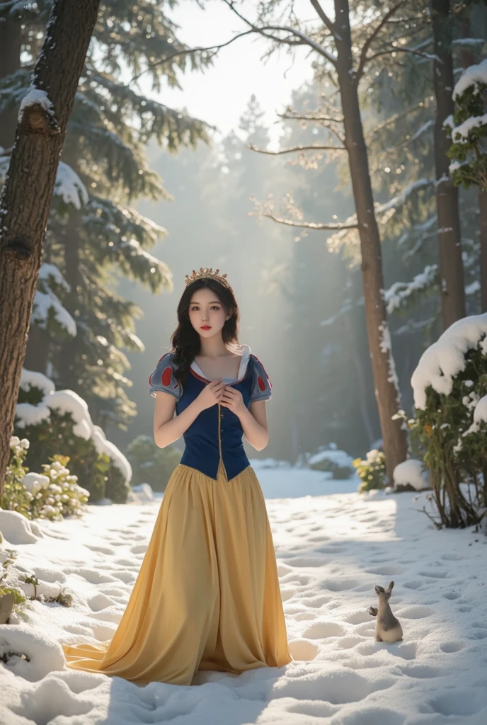 Snow White roams the forest