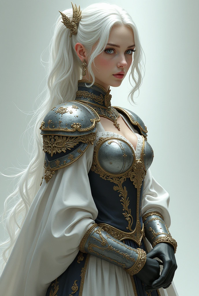 (masterpiece), (extremely intricate:1.3), (realistic), portrait of a girl, the most beautiful in the world, green eyes, very high quality model, perfect lips, perfect nose, perfect eyes, (medieval armor), metal reflections, outdoors, intense sunlight, far away castle, professional photograph of a stunning woman detailed, sharp focus, dramatic, award winning, cinematic lighting, , volumetrics dtx, (film grain, blurry background, blurry foreground, bokeh, depth of field, sunset,interaction, Perfectchainmail,((confident)), (cinematic, yellow and silver:1.4),