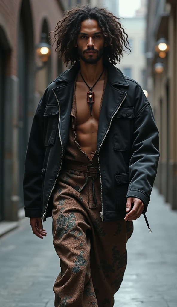Full body hyper realistic vogue style picture of a young androgynous manly female with androgynous shaved hair standing in nyc street, in the style of trench coat, baggy pants, completely flat chest with tattoos, androgynous body with few arm tattoo, zeiss planar t* 88mm f/2.8, kodak portra, uhd image, sovietwave, distinct facial features,
