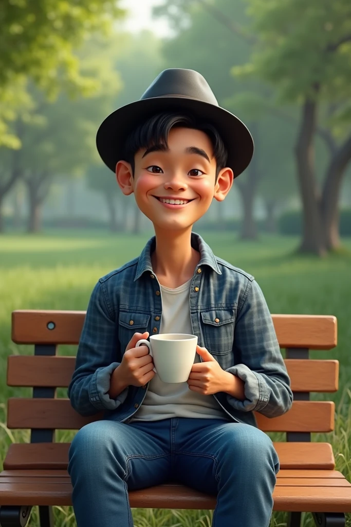 guttonerdvision3, In this illustration, focus on capturing the realistic details and vibrant colors that are characteristic of Alex Ross' art style. Portray the boy accurately, paying attention to the facial features, clothes, and glasses he is wearing. Emphasize the texture and brightness of the coffee mug, giving it a realistic look.
Surround the boy with a variety of coffee accessories such as coffee beans, grinders, prep equipment, and decorative mugs. Place framed artwork and posters on the walls to add visual interest to the café environment. Incorporate plants and foliage to create a warm and inviting atmosphere.
Use lighting techniques to create depth and realism in the illustration. Illuminate the scene with soft lighting emanating from the café's lamps, casting shadows and soft highlights. Pay attention to the reflections and highlights on the surfaces of the coffee accessories, adding a touch of realism and dimension.
The end result should be a detailed and captivating illustration that shows the boy's pleasure with his coffee in the café environment. Stay true to Alex Ross' style, emphasizing realistic details, vibrant colors, and the overall atmosphere of the café. Background blur. Chibi style.