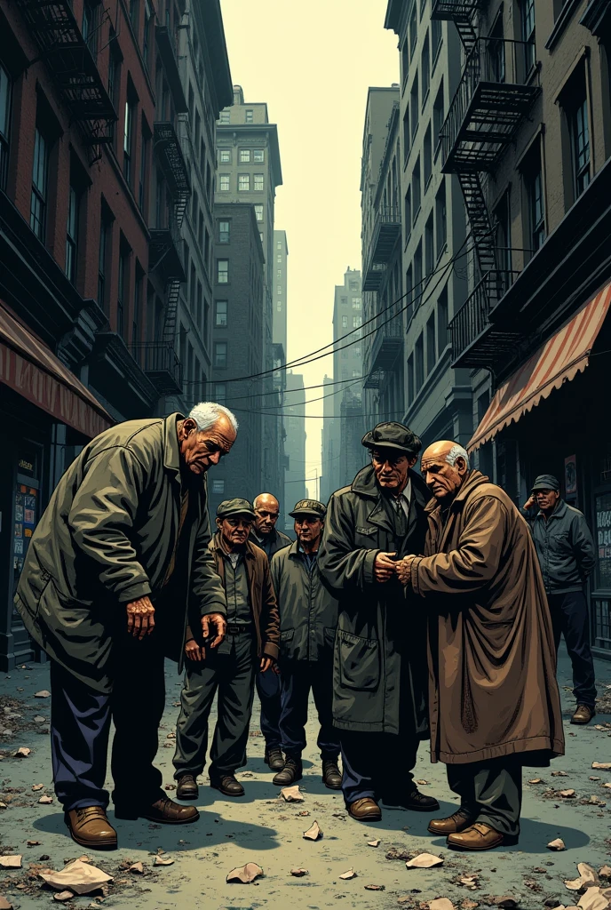 Comic cover that expresses poverty after the crash of 29 in New York ...