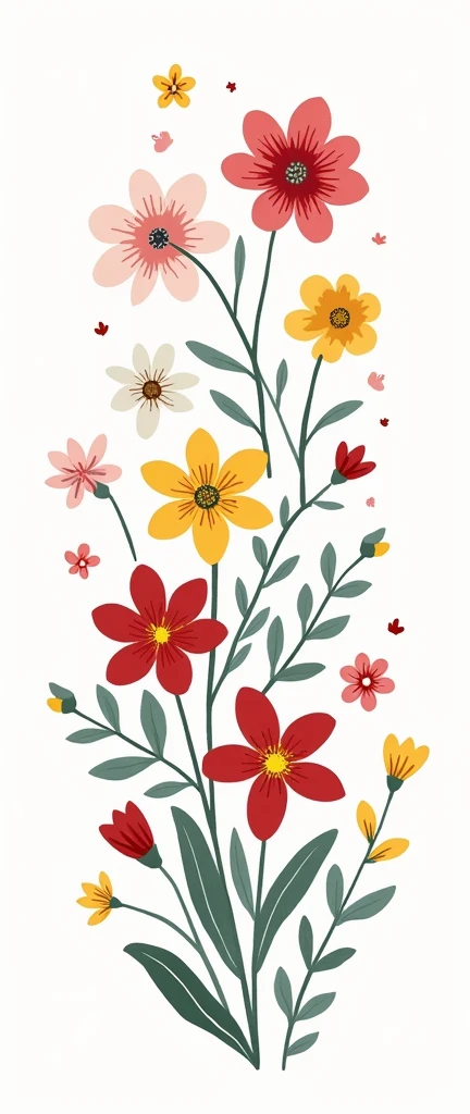 
flower-filled cover sketch
