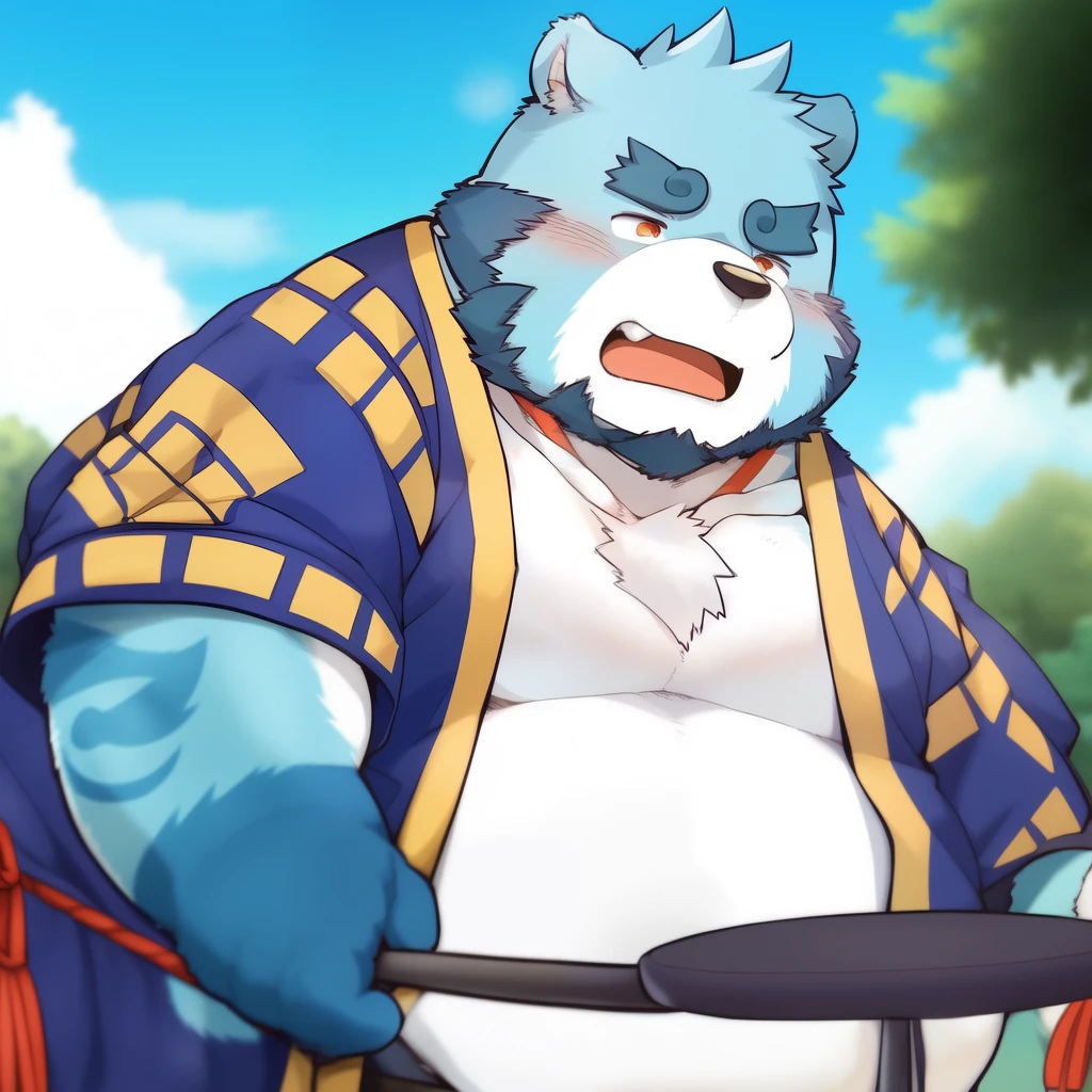 (kemono:1.2),furry,shiquanjie,2 blue bears,fuck