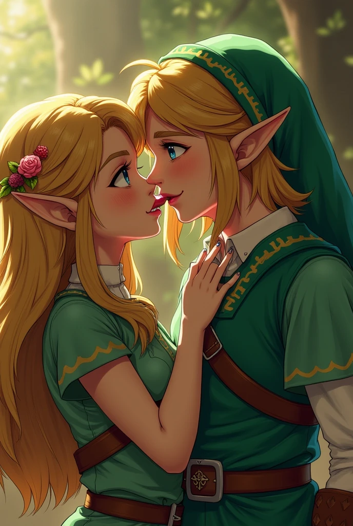 Zelda gives link a blowjob