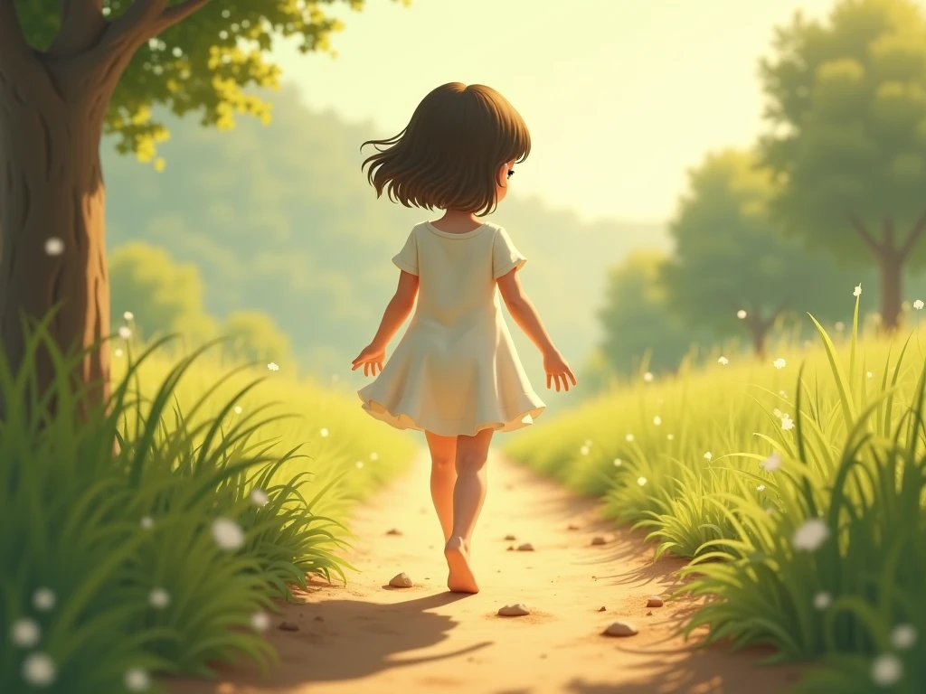A walk young girl video