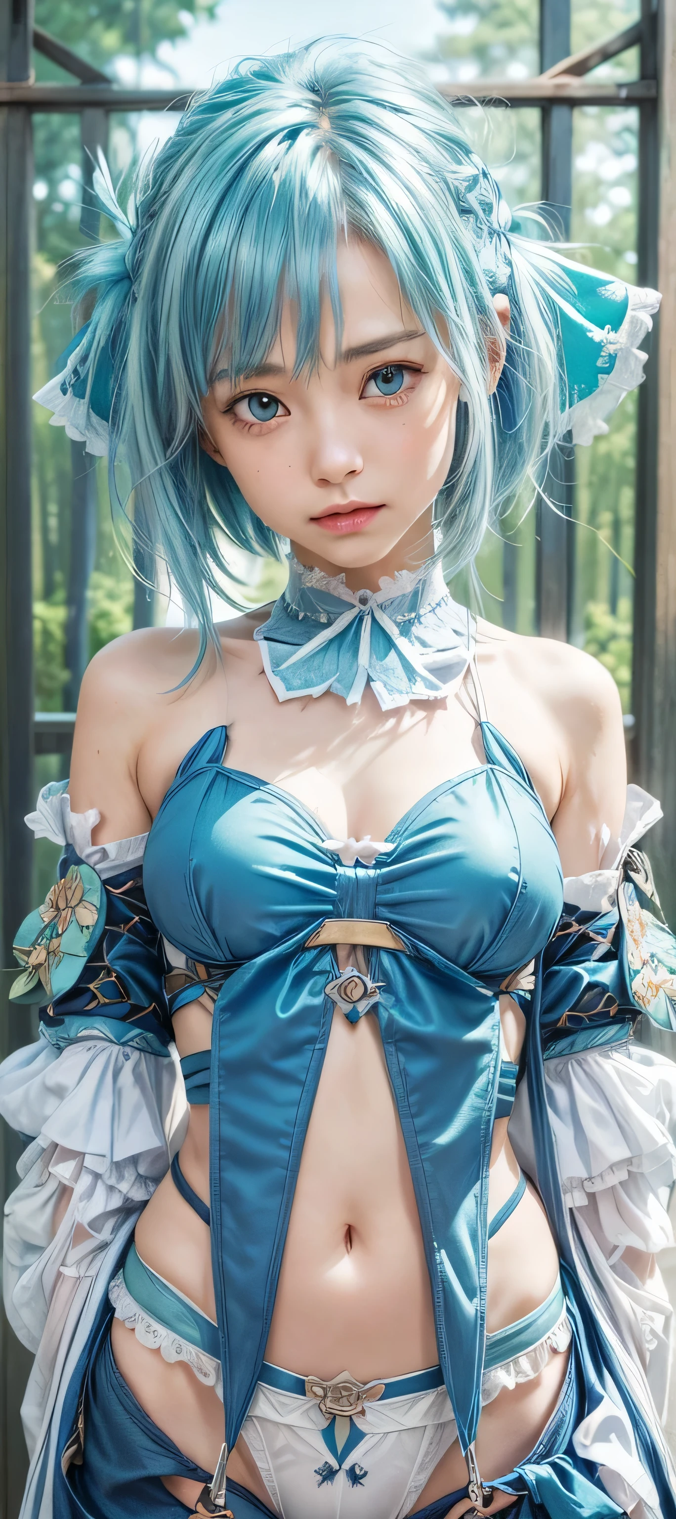 full-body portraits, stand poses.  (ultra high res,photorealistic,realistic,best quality,photo-realistic, 8K) Center camera, fantasy and Magic world. (Out Door), (Blue Sky), white background, full body   <lora:tachi-e:1>
photo is taken in a bright and modern setting with natural light and a shallow depth of field The shot is taken using a full-frame DSLR camera and a 50mm f/1.8 lens for a shallow depth of field effect.
The lighting is perfect, creating dramatic shadows that add depth and dimension to the photo. ultra realistic 8k CG, perfect artwork, ((perfect female figure)), best quality,ultra high res,(photo realistic:1.4)
,picture-perfect face, perfect face, beautiful face, ((perfect female body)),,((intricate detail, delicate pattern)),(spotlight, perfect lighting, detailed light, dramatic shadow, ray tracing) , flash active,  (high heel: 1.5)
rem_rezero  <lora:Rem_ReZero_v1_1:0.8>
stand pose look at viwer,  blue hair, blue and white color iconic maid outfit styled in a medium-length bob with bangs.  deep blue eyes. maid headband, white frilled cuffs, and black stockings.
<lora:more_details:1.5> (Sexy Smile)