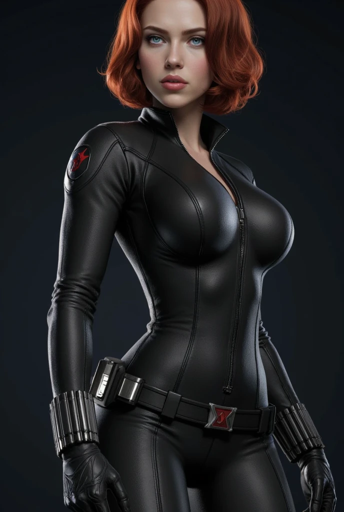 ( masterpiece,  realistic ,  perfect girl,  photograph ,  high resolution and definition ), marvel: Black Widow,  in a sensual and erotic pose ,  tight suit, nice image detail ,  Beautiful legs ,  detailed face , light eyes,  beautiful butt ,  slender and detailed body,  big bosom .  red hair,  long loose hair .  Great detail of the background and environment .  In a random location , exciting, (( naked tits ))((fucking))((picking up))(( cum on her body ))((surrounded by cocks))((Get out))((desnuda))((destroyed suit