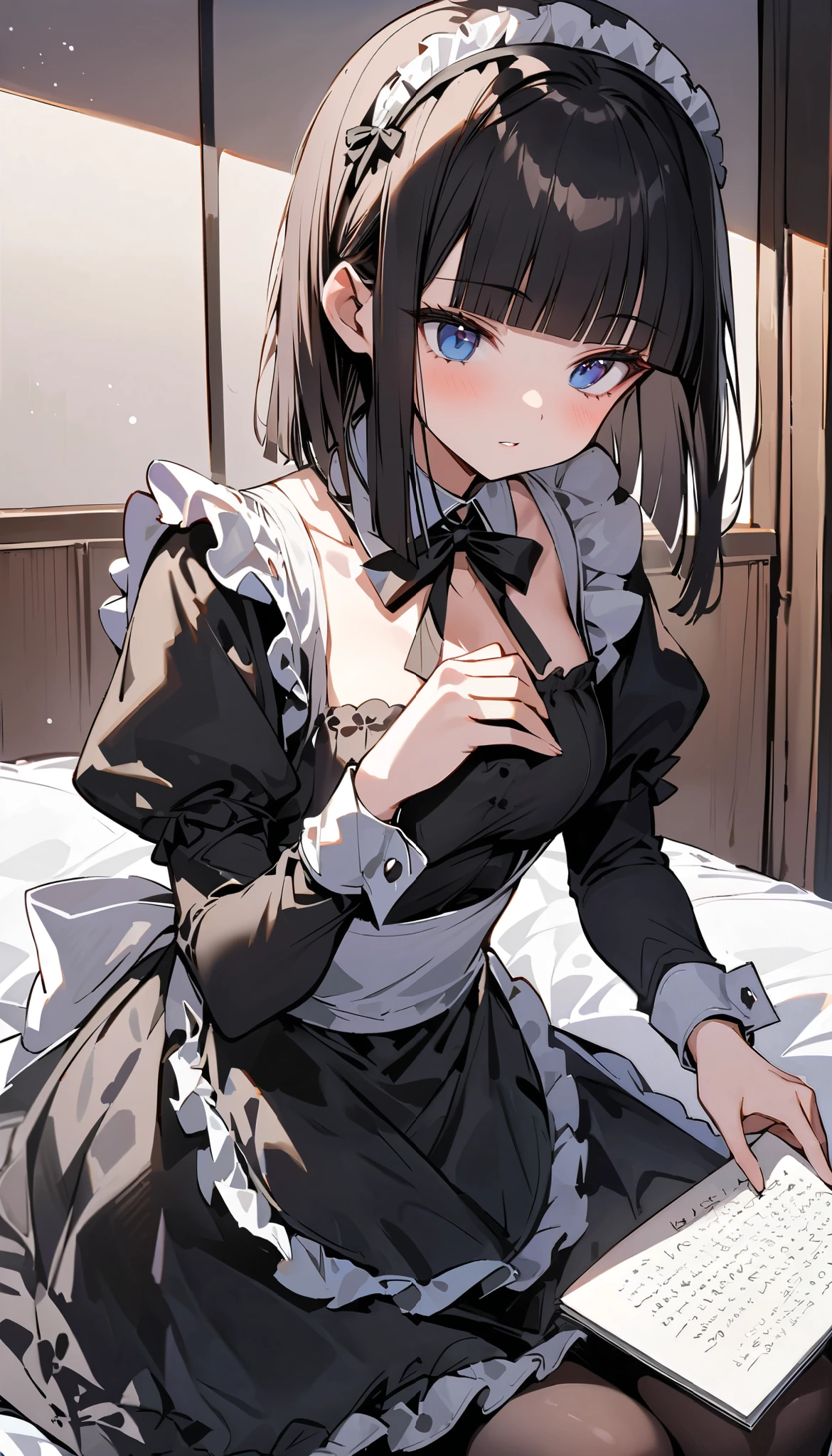 Masterpieces, cute illustration masterpieces, maids in cute poses, traditional maid outfits, solo, girls