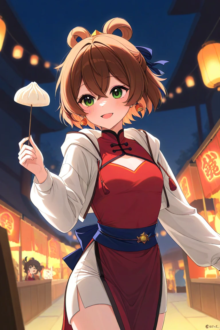 The animated cartoon of the Lantern Festival rice dumpling is cute