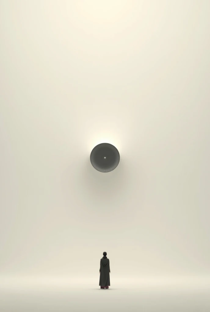 simplistic figure standing in a void with six cameras facing the figure. two of the six cameras are on a tripod stand, while the other four are mounted on the ceiling above the figure. the figure looks distressed, with its head in its hands.