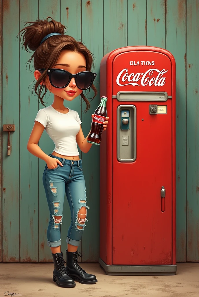 4k, comic babes, drawing of a man holding a bottle of soda and a can of soda, cartoon digital painting, drinking a bottle of coke, cartoon digital art, Cartoon digital painting art, it's a deep dream , Coca-Cola advertising, cartoon digital art, ultra humorous oil painting, digital art. @mariomaniacdude, drawn with photoshop, stylized digital art