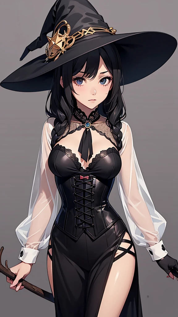 Anime girl holding a skeleton and skull in her hands, anime skull portrait woman, mechanized witch girl, Gothic Maiden anime girl, guweiz on pixiv artstation, guweiz on artstation pixiv, beautiful necromancer girl, Detailed Digital Anime Art, cushart krenz key art feminine, detailed anime character art, Detailed key anime art