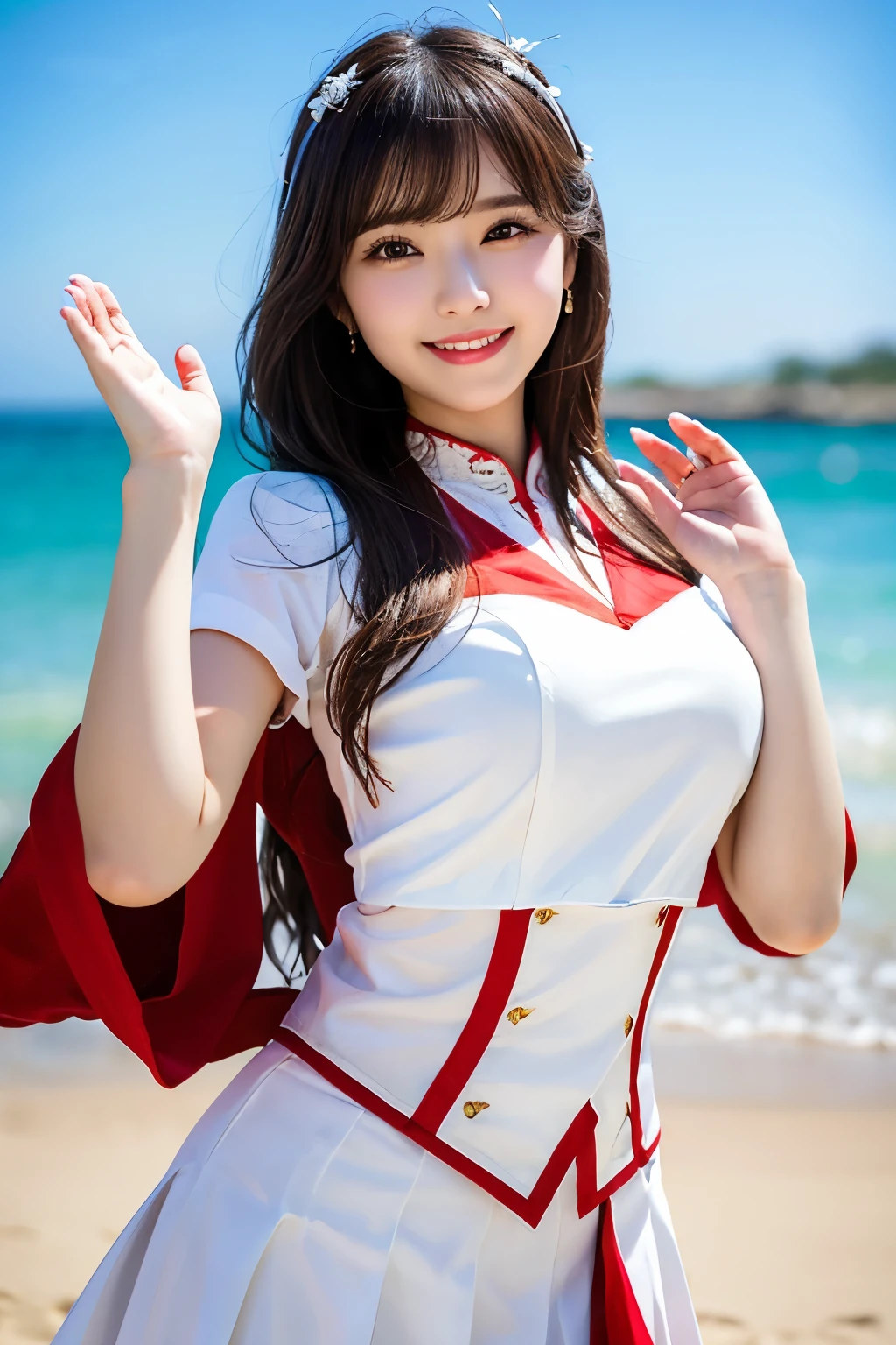 Image size 512x768、A woman in her 20s with long hair and a cute smile in 8K resolution、one piece、whole body、beautiful feet、adult woman, ชุดนอนเซ็กซี่, ท่านั่งเซ็กซี่, ชุดชั้นในเซ็กซี่สวย, อ้าขาเห็นชุดชั้นในเซ็กซี่
