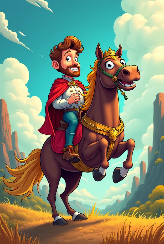 score_9_up, score_8, score_7, best quality, masterpiece, uncensored, human riding on /stalliona, horseback riding, saddle, <lora:Dorse PONYXL:1>