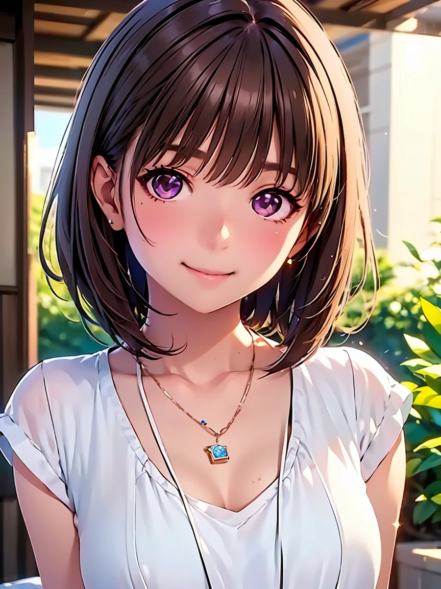 anegasaki nene、Shiny brown hair, short hair, (Beautiful brown eyes、Sparkling eyes, Fine grain)、smile、Ultra-detailed eyes、Highly detailed face, Highly detailed eyes,
(masterpiece, Highest quality, High resolution, 超High resolution, Pixel perfect, Depth of written boundary, 4K, RTTX 10.0, High resolution))),
girl, single, alone, 美しいアニメのgirl, Beautiful art style, Anime characters, 24-years-old,
Get on all fours、Face close-up、garden,downblouse,black knitwear