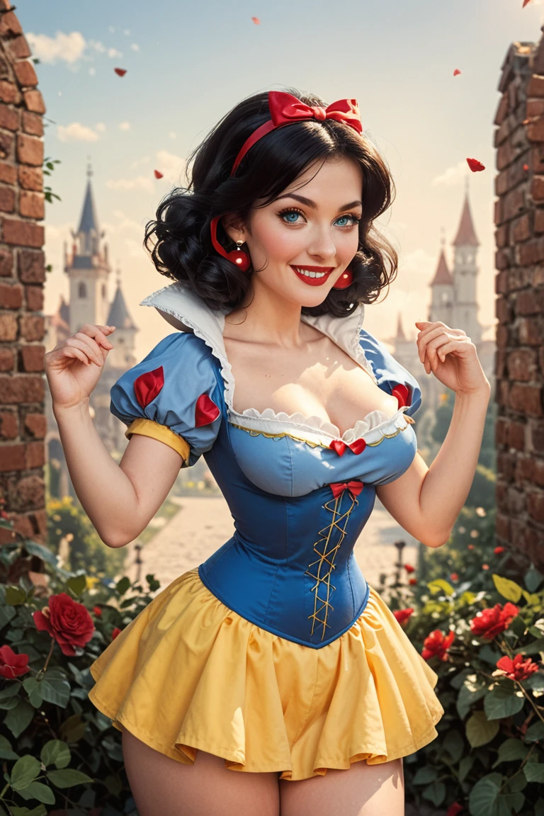 (A cute woman, 25 years old, wearing a sexy Disney outfit, wandering around Disney Land, playful poses, turning her butt to the viewer, best quality, 4k, 8k, highres, masterpiece:1.2, ultra-detailed, realistic, photorealistic, photo-realistic:1.37, HDR, UHD, studio lighting, ultra-fine painting, sharp focus, physically-based rendering, extreme detail description, professional, vivid colors, bokeh, disney, disney style, fantasy, whimsical, colorful, bright, cute, playful, feminine, beautiful detailed eyes, beautiful detailed lips, extremely detailed eyes and face, long eyelashes) show all of her from head to toe