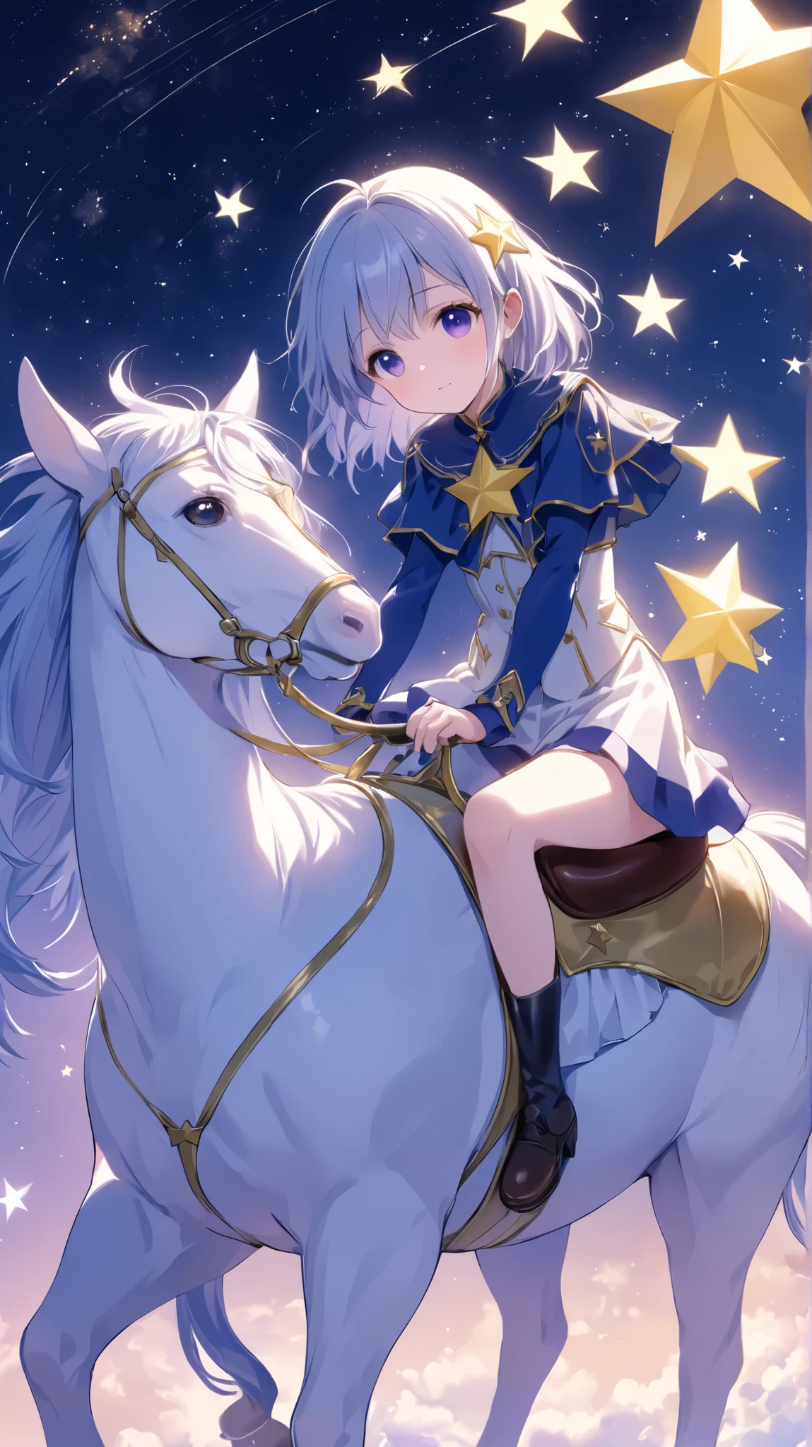 (0109)Theme:Girl Riding a Star/Girl riding a star/A Girl Who Rides on a Star