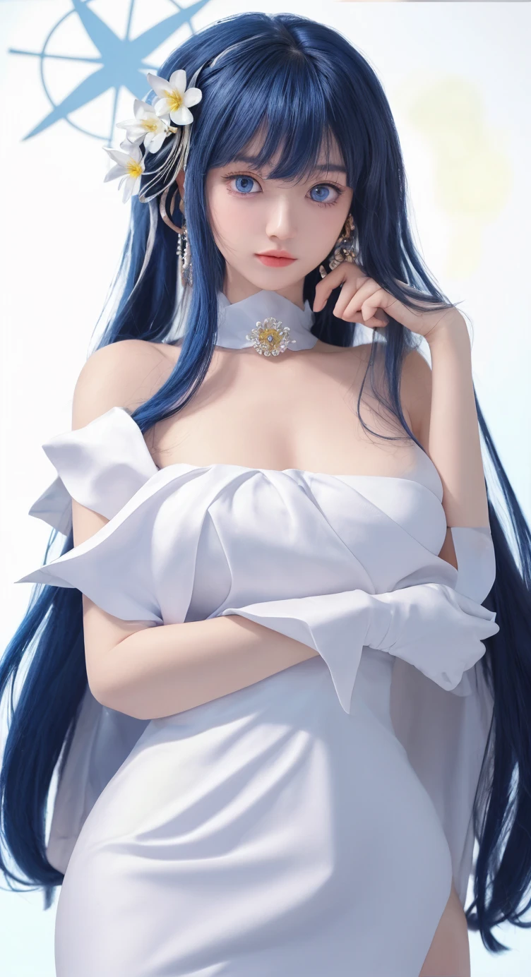Royal blue background with white lighting
