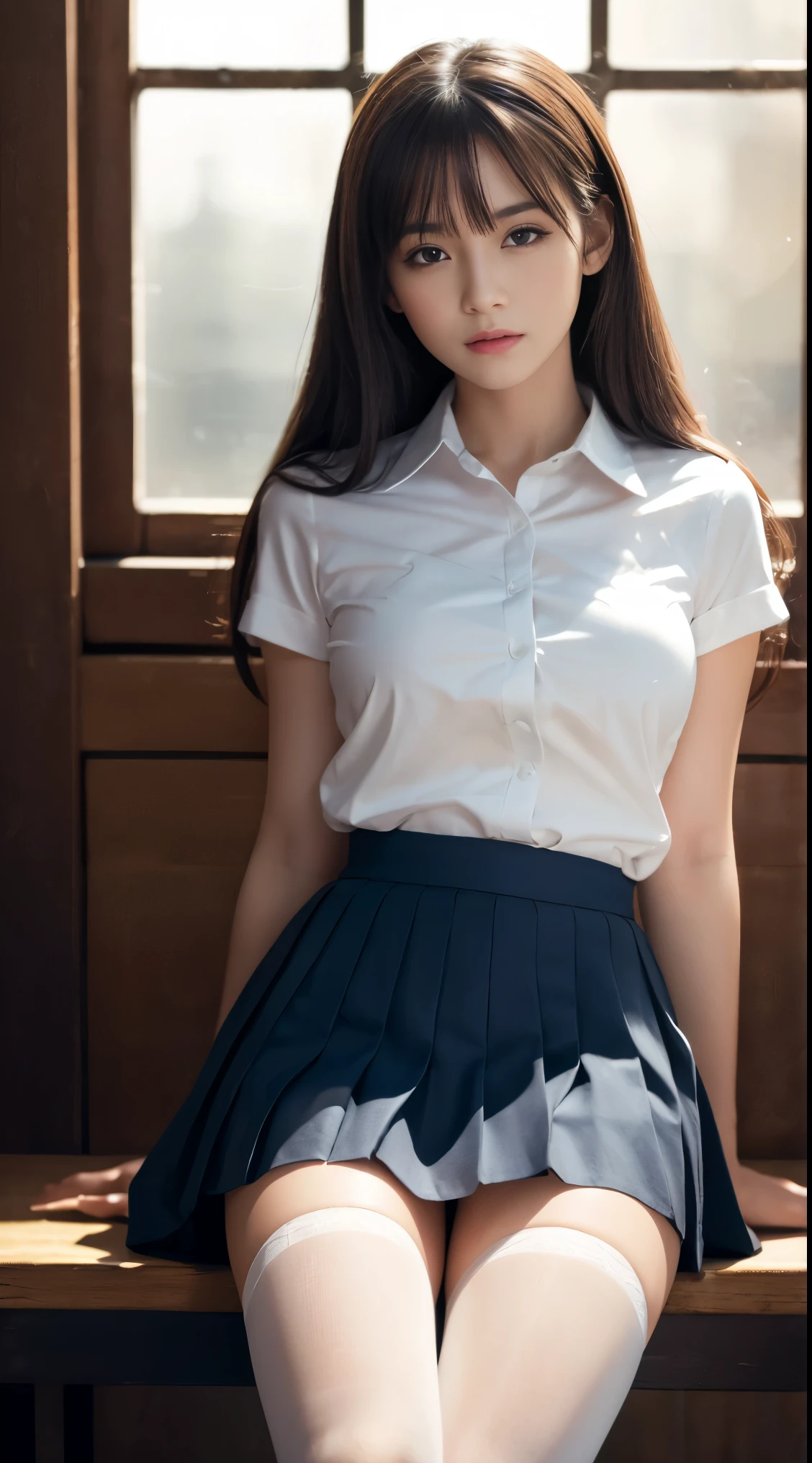 Create a girl in a skirt

