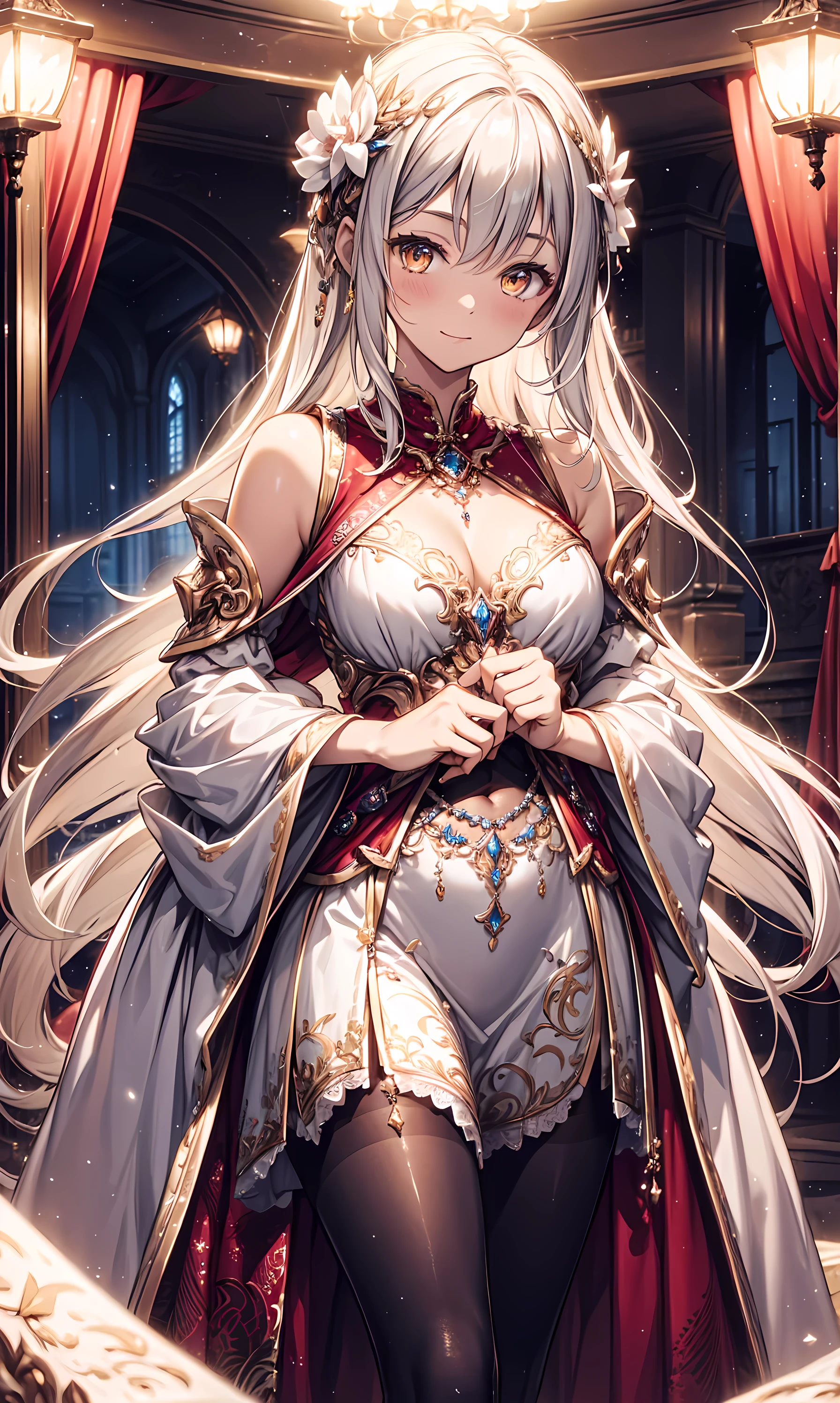 In the grand halls of royalty, an Empress rules with grace and authority. Her eyes, regal and discerning, hold the wisdom of her rule. Adorned in opulent attire and a majestic crown, she embodies the essence of sovereignty and power. With each decree, she shapes the destiny of her realm, guiding it towards prosperity and harmony. A symbol of leadership and strength, the Empress stands as a beacon of inspiration, forever leaving a legacy of benevolence and courage in the hearts of her subjects. As the epitome of regal dignity, she commands admiration and respect from all who have the privilege of standing in her presence.