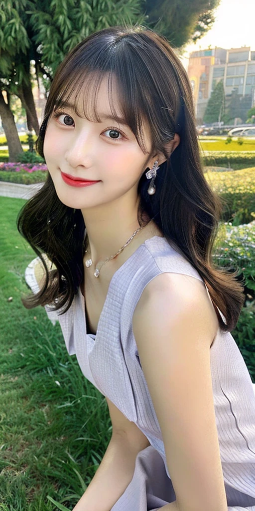(Highest quality、High resolution、masterpiece、high resolution:1.2)、One Woman、20 year old Japanese woman、Cute female college student、((silk dresses、Semi-formal dresses、party style、Wearing gorgeous clothing:1.2)、Look at you with a gentle smile、looking at the camera、A gentle smile、Detailed face and eyes、Beautiful eyes、Dark brown hair、Straight Hair、Medium breast、Beautiful breasts、Off-the-shoulder dress、Beautiful clavicle、Thin arms、Dark brown eyebrows、(Glamorous evening party、Summer Ball:1.1)、Bright lighting、Professional Lighting、Wearing nice accessories、Beautiful feet、tiara、upper class、Adult social gathering