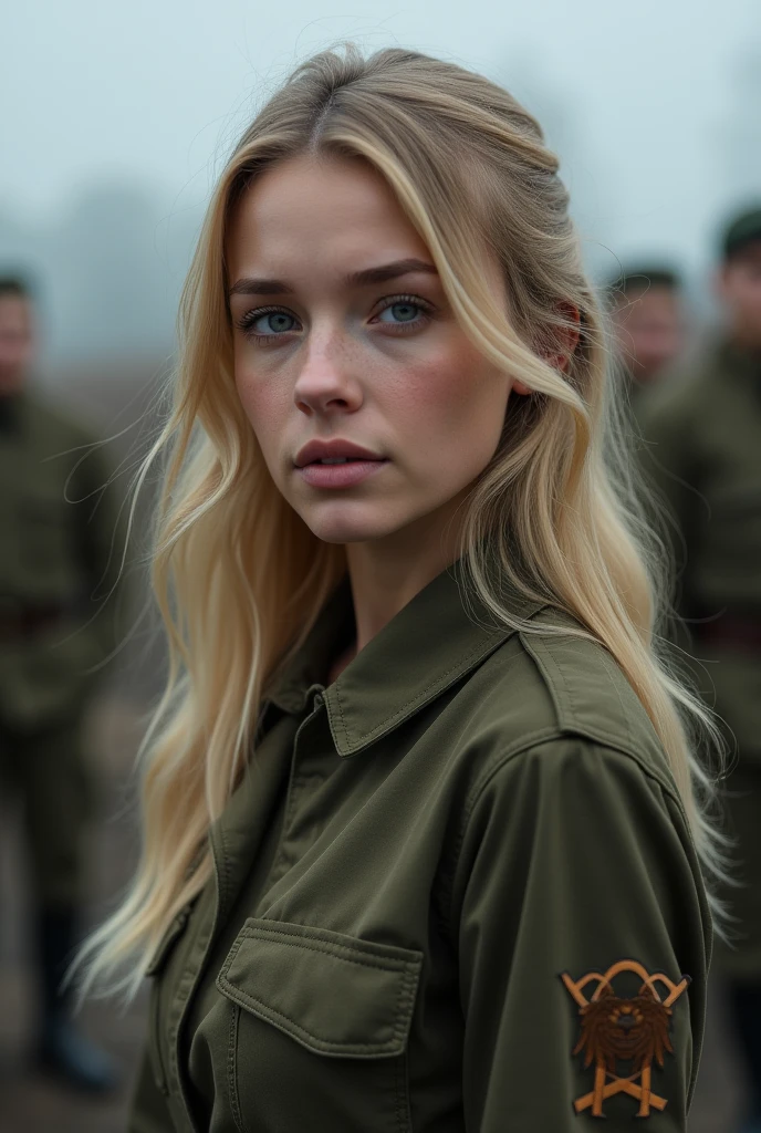 DEN_wettmelons_OF,
(a (soldier:1.1) in the jungle on manoeuvrers wearing (army fatigues:1.2) and holding a rifle, (camouflage:1.2), military, uniform, military, camouflage uniform:1.1),
bokeh, f1.4, 40mm, photorealistic, raw, 8k, textured skin, skin pores, intricate details  <lora:epi_noiseoffset2:1>, epiCRealism <lora:ClothingAdjuster3:-1>