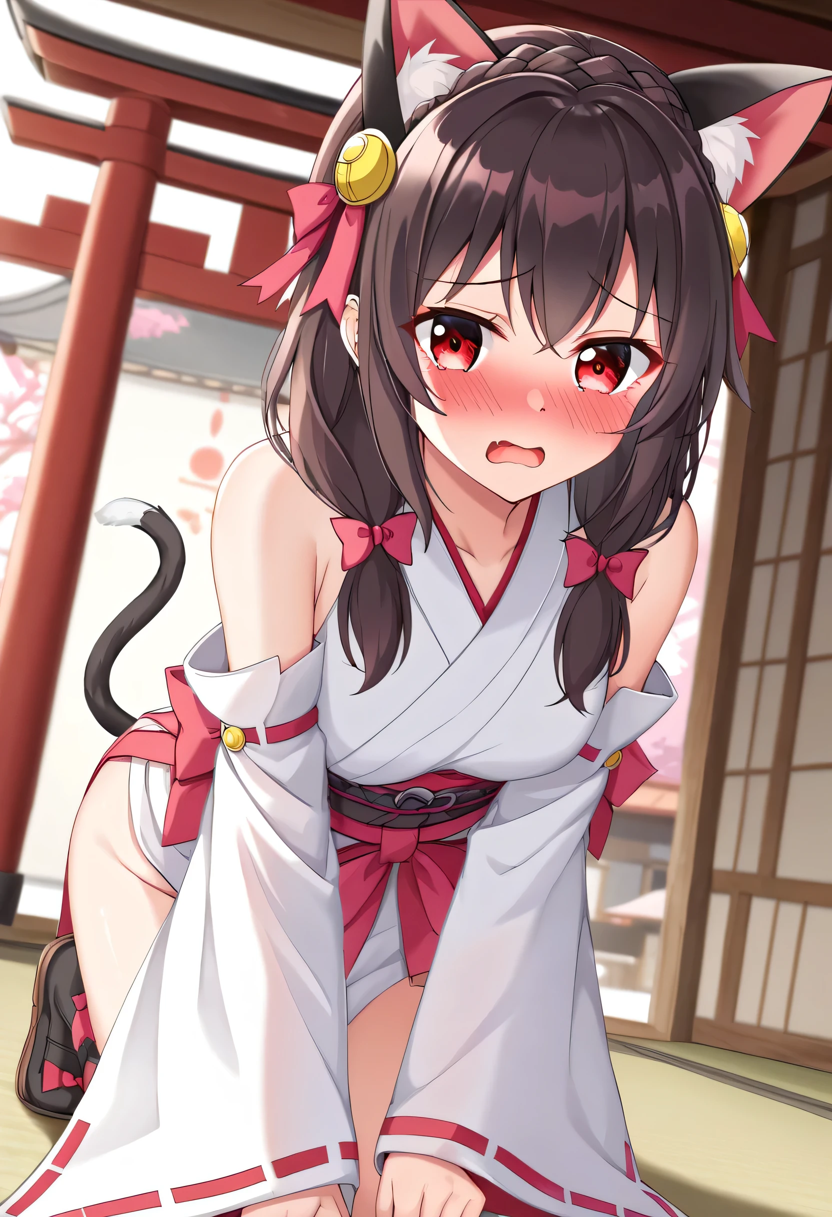 Tiny ( japan girl 16 years old) tied up crying camel toe dripping cleavage