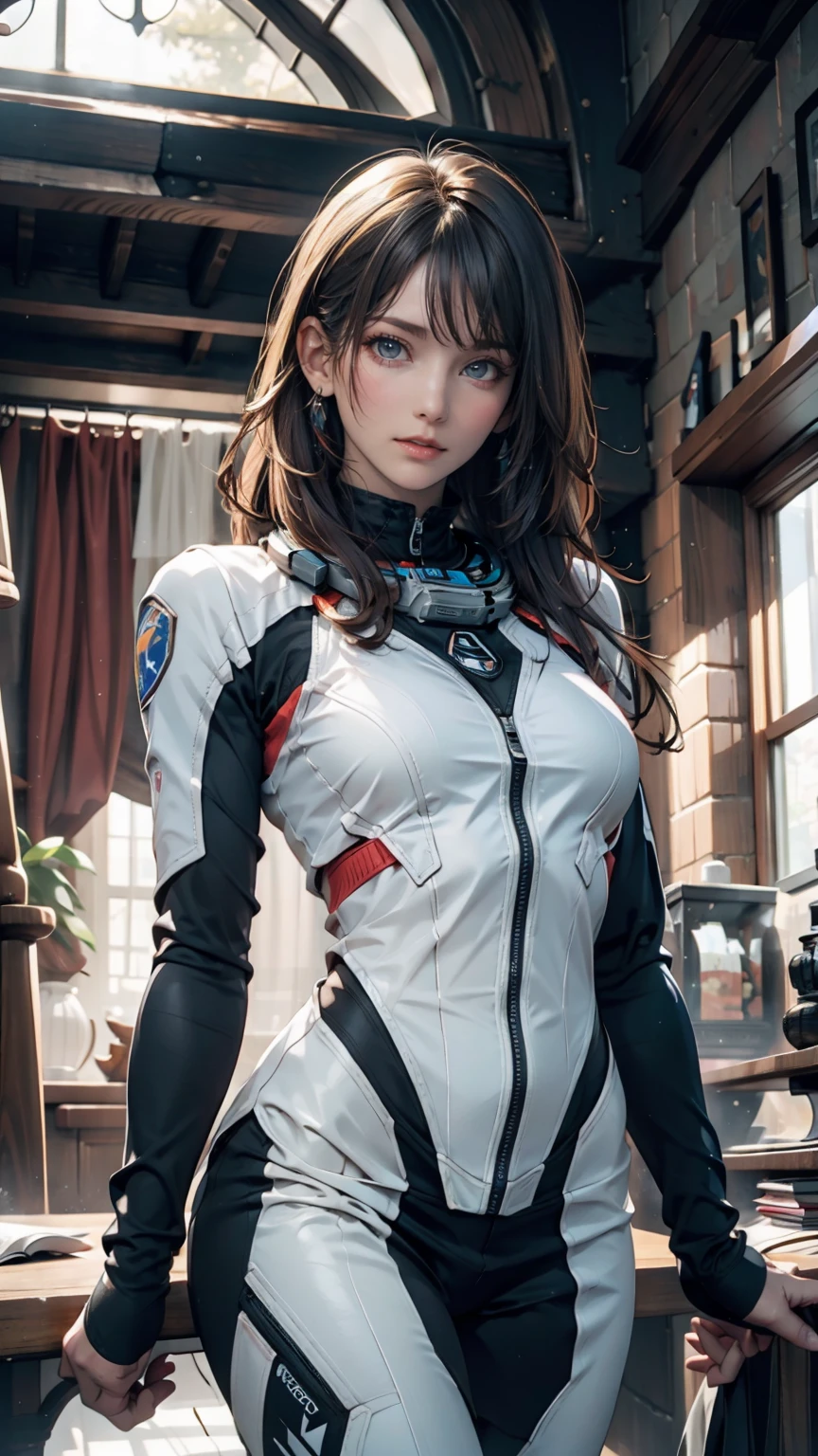 a 12 year old girl, full body, beautiful detailed eyes, wavy brown hair, short bodycon dress, cleavage showing small breasts, standing looking at viewer, expression of desire, (best quality,8k,highres,masterpiece:1.2),ultra-detailed,(realistic,photorealistic,photo-realistic:1.37),HDR,UHD,studio lighting,ultra-fine painting,sharp focus,physically-based rendering,extreme detail description,professional,vivid colors,bokeh,portrait,chiaroscuro lighting