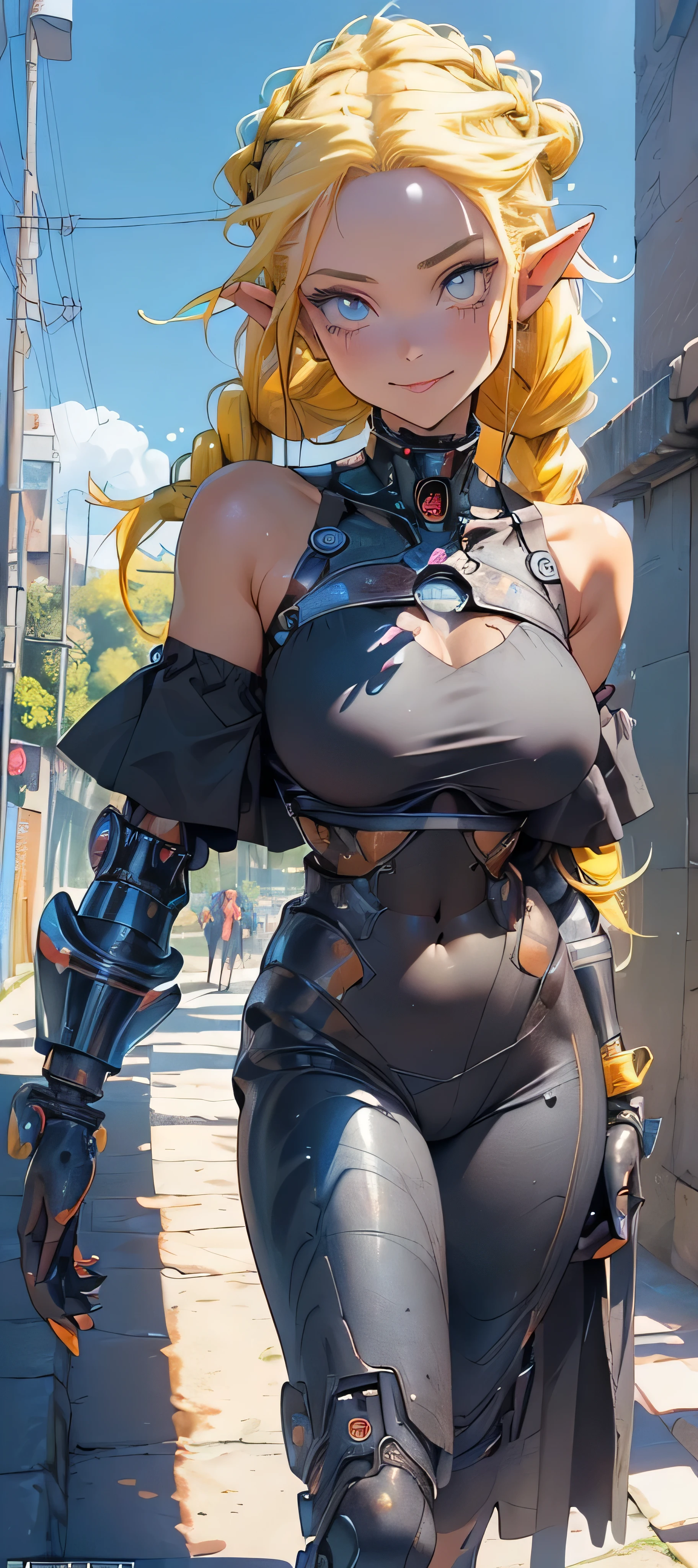 CARTOON_mandora_90sThundercats_ownwaifu, www.ownwaifu.com,
blonde hair, helmet, ponytail, mask, long hair, breasts, lips, lipstick, red lips,
gloves,belt, bodysuit, red gloves, shoulder pads, thigh holster, skin tight, elbow gloves,
official art,extremely detailed CG unity 8k wallpaper, perfect lighting,Colorful, Bright_Front_face_Lighting,shiny skin, (masterpiece:1.0),(best_quality:1.0), ultra high res,4K,ultra-detailed, photography, 8K, HDR, highres, (absurdres:1.2), Kodak portra 400, film grain, blurry background, (bokeh:1.2), lens flare, (vibrant_color:1.2),professional photograph, (beautiful_face:1.5),