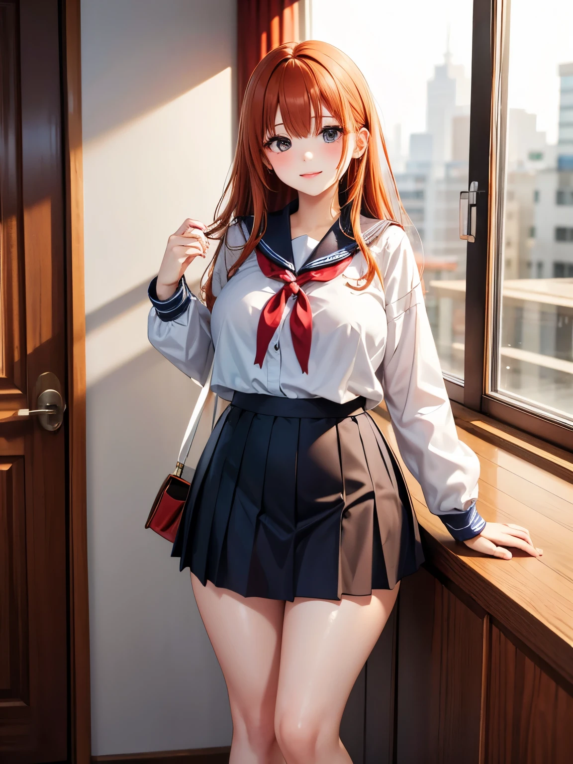 Iroha Isshiki、A -yeld gifrom Japan with a slender body、独奏、Full body view from head to toe、small titrown hair、long disheveled hair、blushing look、Puzzled look、Excited look、Sweating、Upward expression、Composition from the front、Black pantyhose、(Black_pantyhose):1.2)、black pantyhose,cleanness,stockinglackstockings、tiptoes、White fancy underwear、(white panties:1.3)、(White bra:1.3)、No shoelack High Heels、Standing with both hands on their feet and posing、Pose stretching your back towards the ceiling、shackle、shibari、ropeind、japanese hight school uniform、Plaid pleated skirt、White open collar shirt、Suit、pencil skirtedrooms、inside in room、during daytime