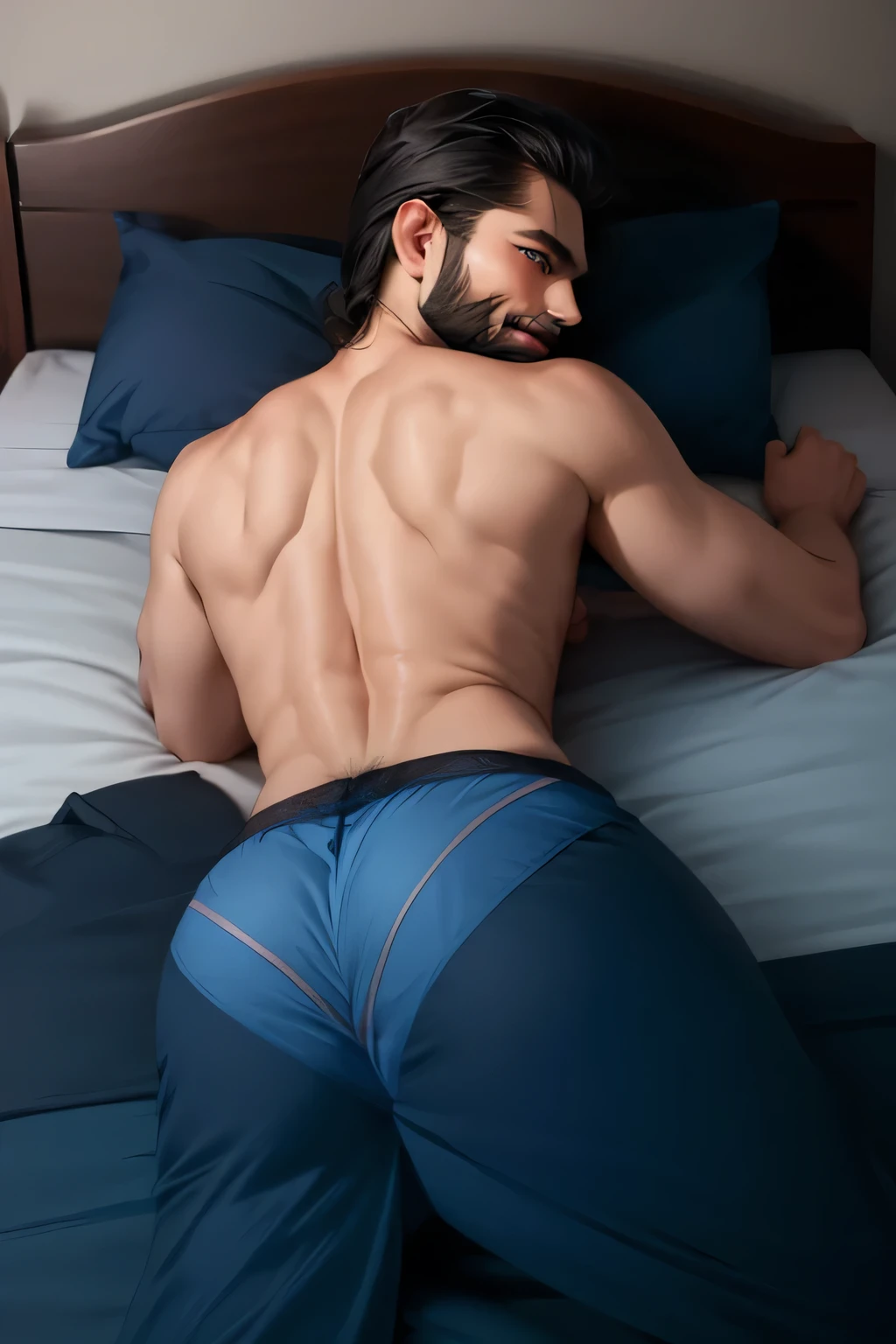  Lion, male, long blond mane, extremely obese, big belly, fat belly, in jockstrap, on a bed on all fours, view of the character from the back, (best quality,8k,highres,masterpiece:1.2),ultra-detailed,(realistic,photorealistic,photo-realistic:1.37),HDR,UHD,studio lighting,ultra-fine painting,sharp focus,physically-based rendering,extreme detail description,professional,vivid colors,bokeh,cinematic,extremely detailed eyes and face, correct anatomy