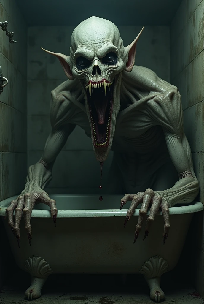ohwx monster female (taking a bath:1.3), high detail photo, (masterpiece, epic scene), natural light, photorealism, cinematic rendering, ray tracing, the highest quality, the highest detail, Cinematic, Blur Effect, Long Exposure, 8K, Ultra-HD, Natural Lighting, Moody Lighting, Cinematic Lighting, (high key)