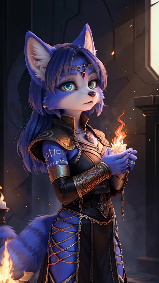 A beautiful and detailed (sweet picture) of ((Krystal)), Star Fox Krystal,  green eyes, medium breasts, (((Long blue hair 1.3))),  anthro, furry, (of Fluff-Kevlar, Bayard Wu, Personalami, Pino Daeni),  detailed fluffy fur, detailed face, (fluffy), 1 girl, alone, Haare bedecken ein Auge:1.4, großes glückliches Lächeln, giving you a thumbs hoch, 