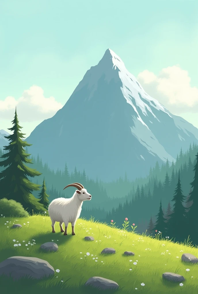 Create a storyboard where you can see :
SCENE 1 : the goat is on top of the mountain , looking around . } She is curious and eager to explore new places .
Scene 2: The goat comes down the mountain and finds itself in a green meadow . are you happy, eating fresh grass and enjoying the outdoors .
SCENE 3 : Then, the goat explores a nearby forest . Look around you , but she begins to feel unsure of her environment
Scene 4 : The goat goes into a valley , where you discover a lake . Appreciate the moment , but nostalgia for the mountain begins to call her
Scene 5 : The goat begins its return journey , crossing landscapes that seem less familiar as it moves up the mountain.
Scene 6: Finally, the goat comes back to the mountain , where you feel at home . Your trip has ended , reaffirming that it always returns to the mountain .